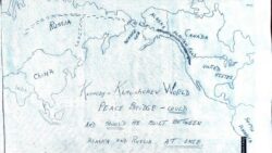 Inscripción a mano en un dibujo, enviada a Nikita Jrushchov el 26 de noviembre 1963.